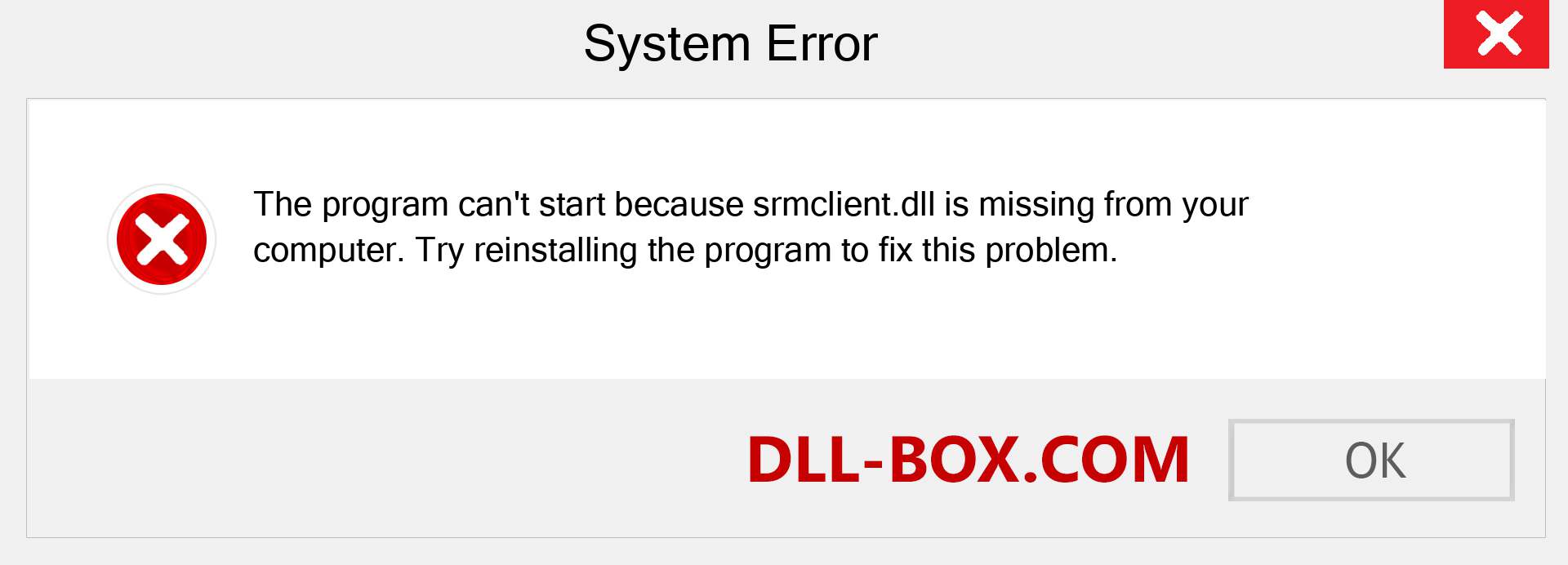  srmclient.dll file is missing?. Download for Windows 7, 8, 10 - Fix  srmclient dll Missing Error on Windows, photos, images